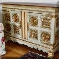 F18. Painted console cabinet.  29"h x 43"w x 12"d 